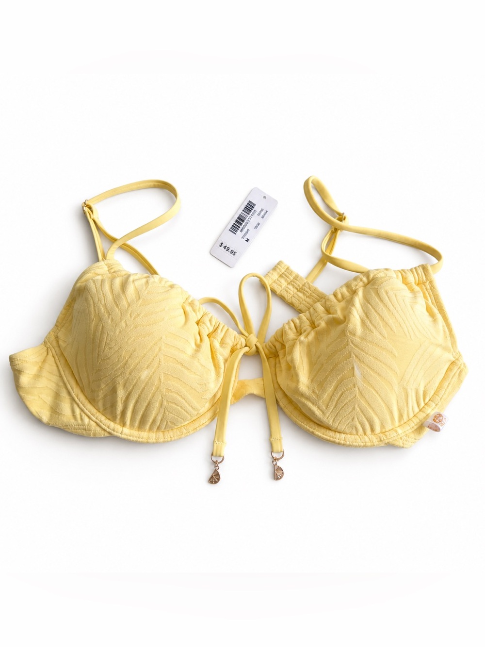 LEMON SORBET Plunge Bikini Top